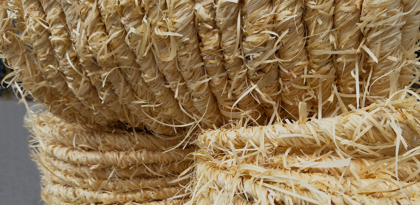 Wood wool rope